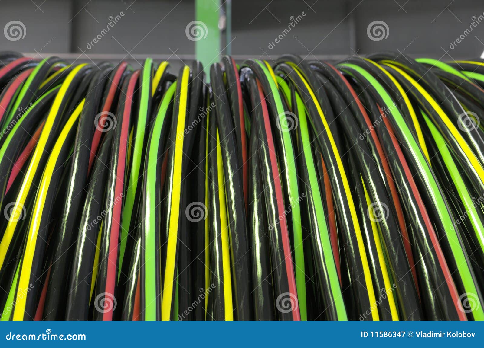 Industrial electric cable. stock image. Image of mainframe 11586347