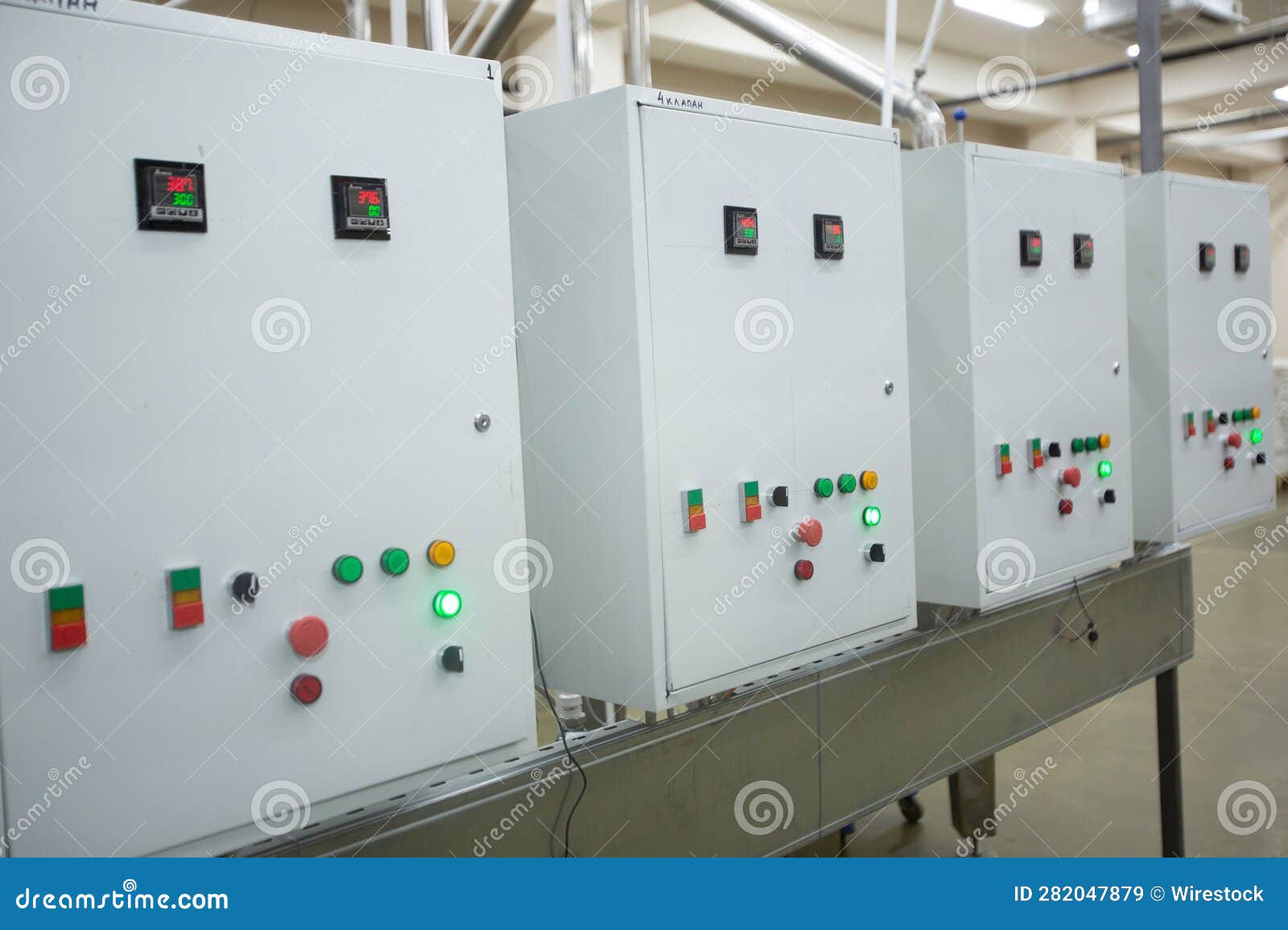 Industrial Electrical Machines in a Factroy Stock Image Image of