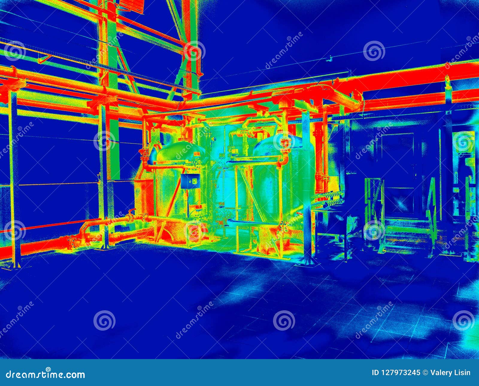 Industrial Engineering Thermography Stock Illustration Illustration