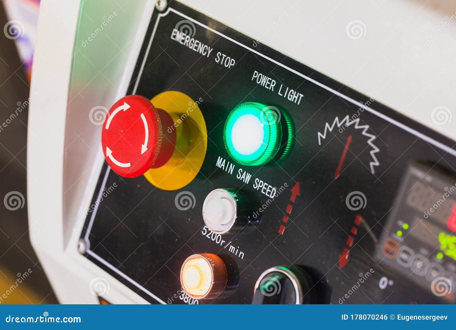 Industrial Equipment Control Panel Stock Photo Image of panel, press