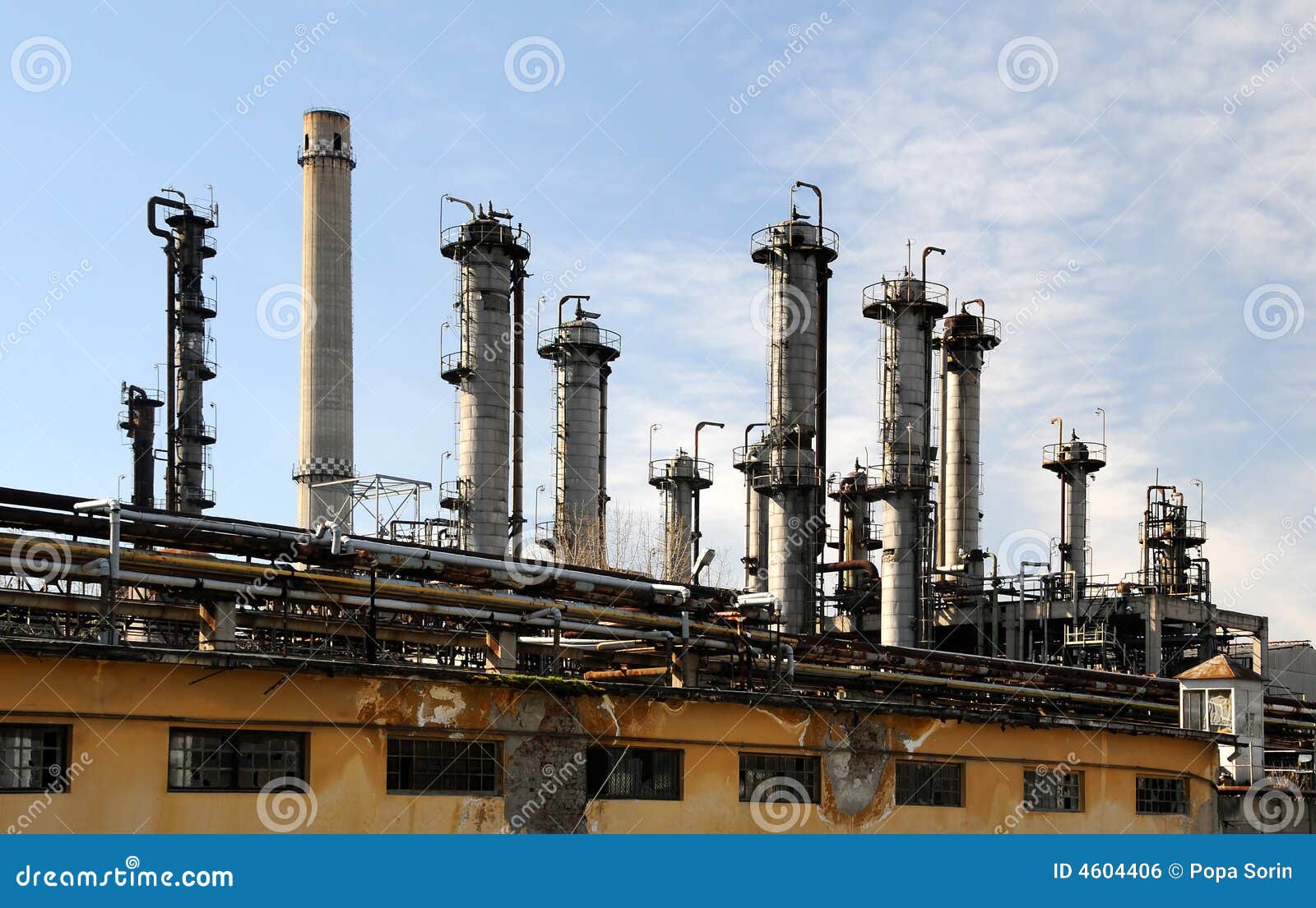 The Industrial Facility Of The Oil Company. Oilfield Equipment. Industrial Oil And Gas