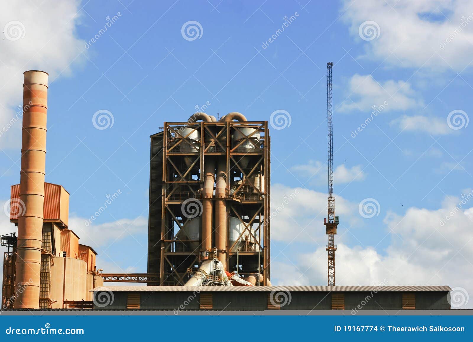 Industrial factory stock photo. Image of works, funnel - 19167774