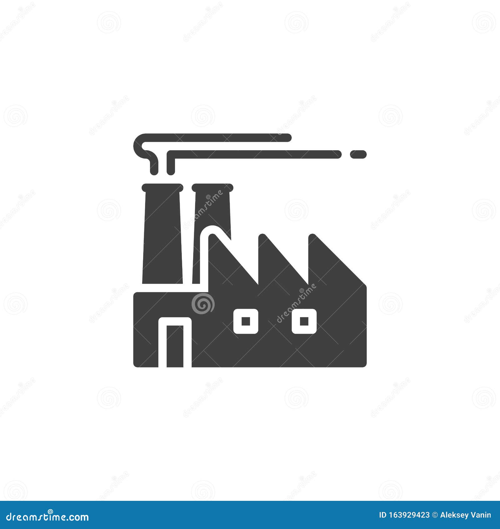 Industrial Factory Vector Icon Stock Vector Illustration 