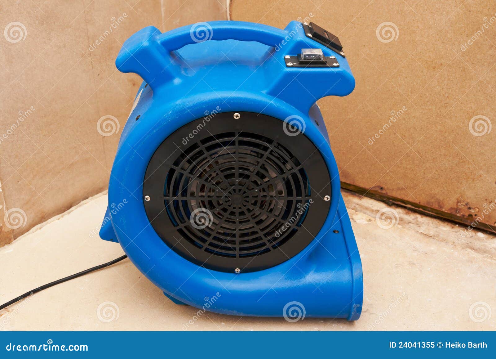 Industrial Fan To Remove Water Damage Stock Image Image of flooding