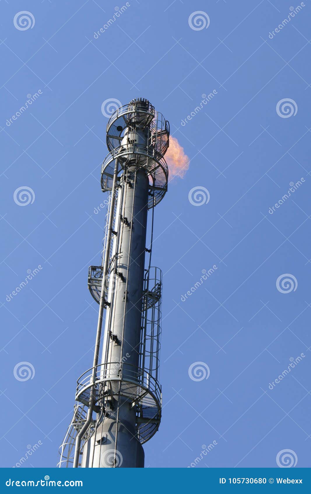 Industrial gas is flared stock photo. Image of energy 105730680