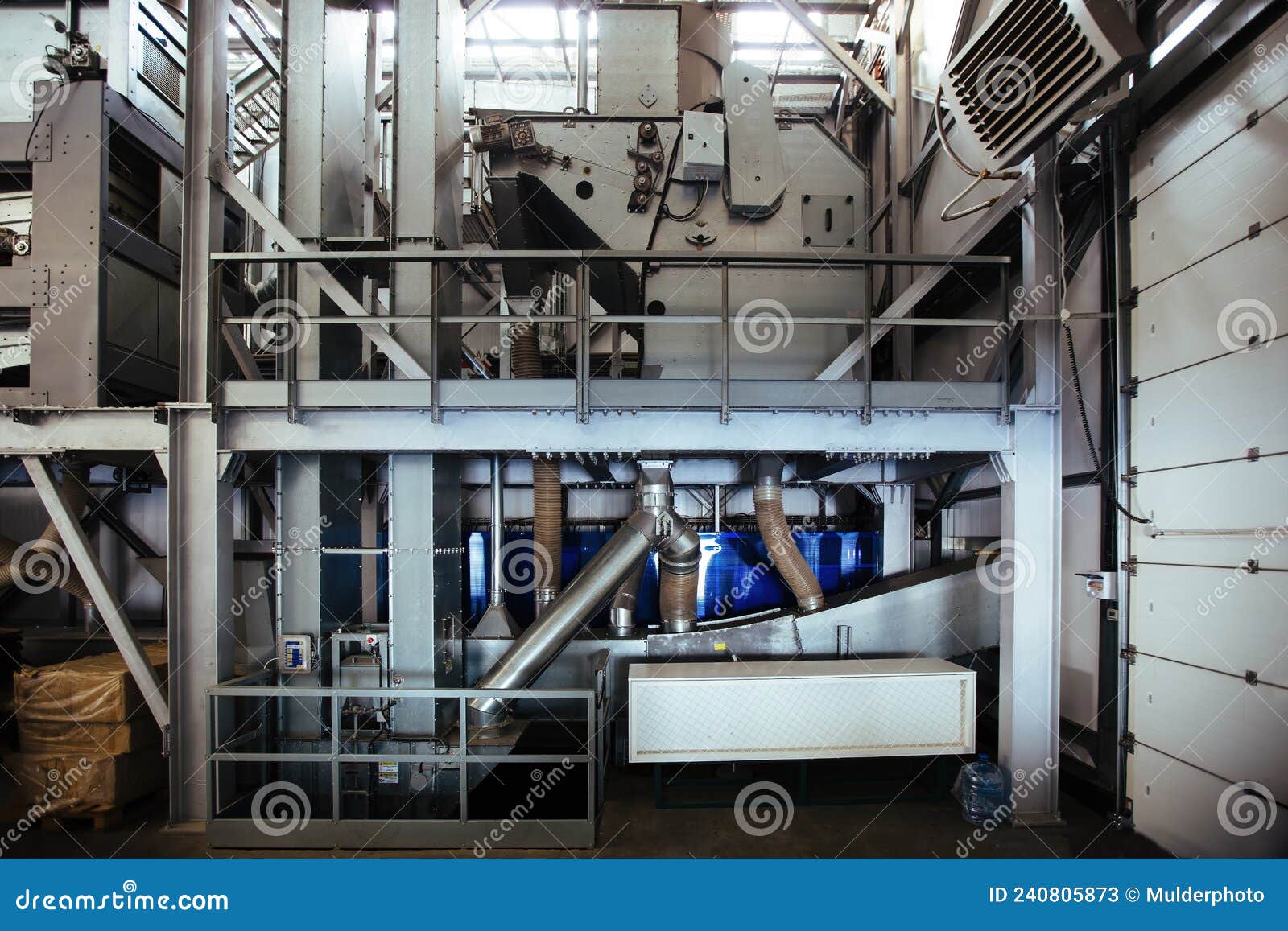 Industrial Grain Drying Machine. Pipeline and Separator Stock Image Image of separator, plant