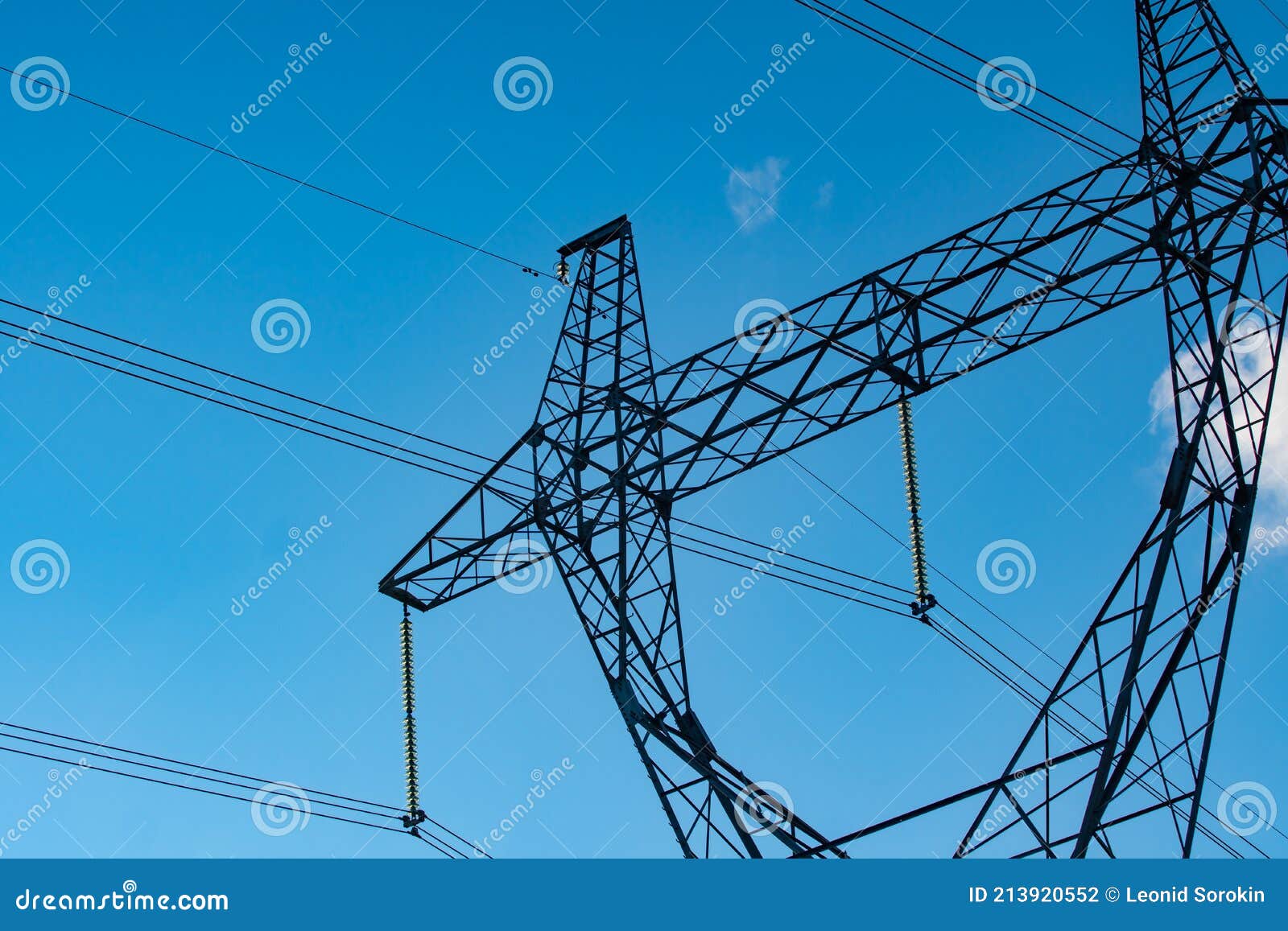 Industrial High Voltage Electricity Tower Stock Photo Image of