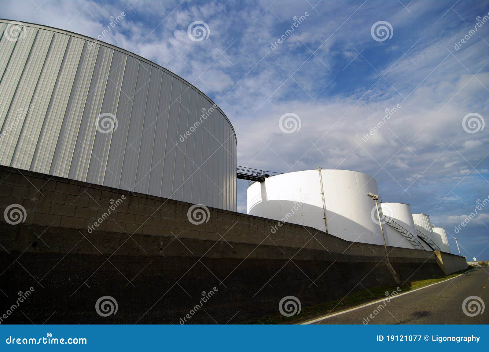 Industrial Holding Tanks. stock image. Image of color 19121077