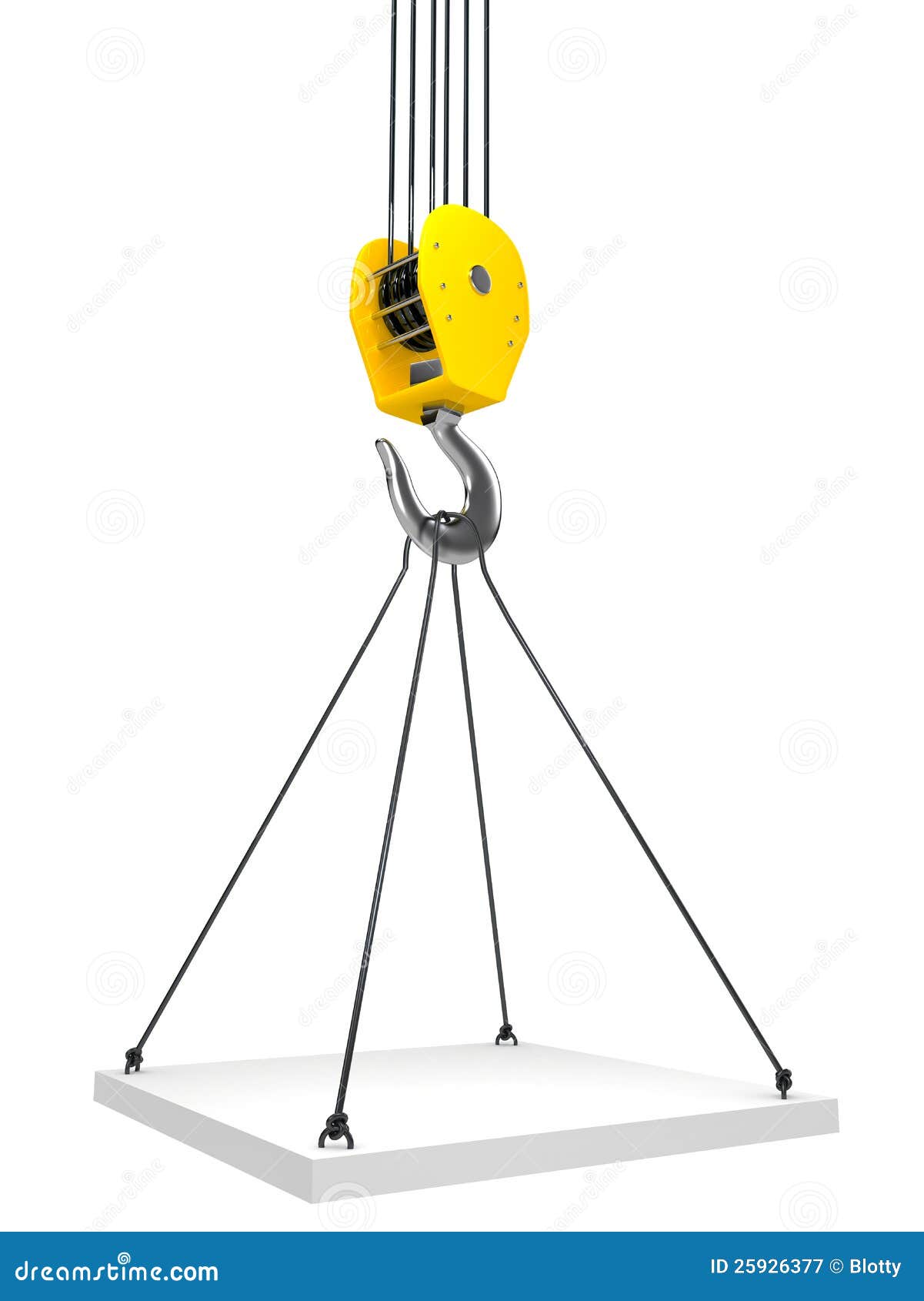 Industrial Hook Hanging on a Chain Stock Illustration Illustration of