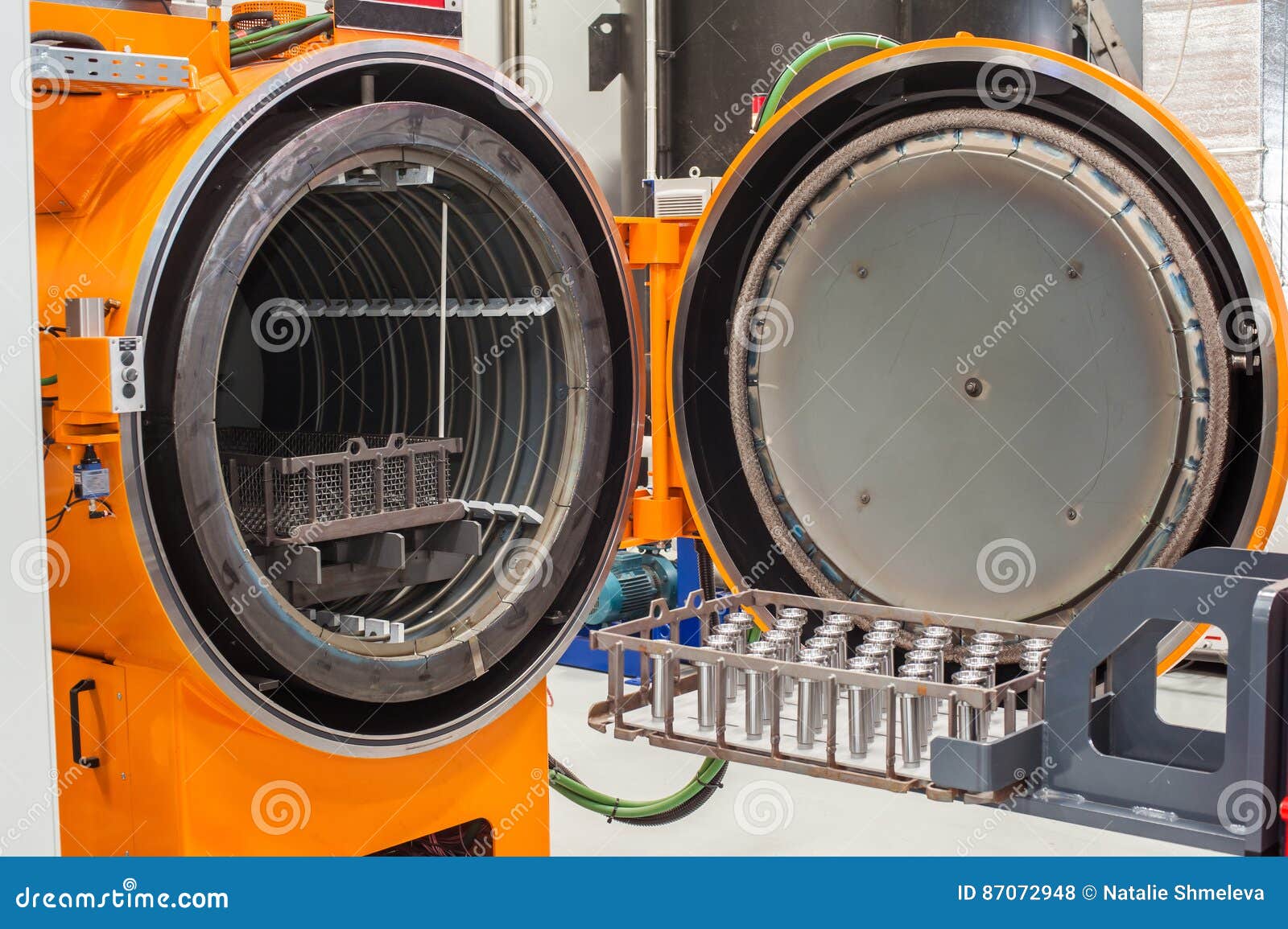 Industrial kiln for metal stock photo. Image of steel 87072948