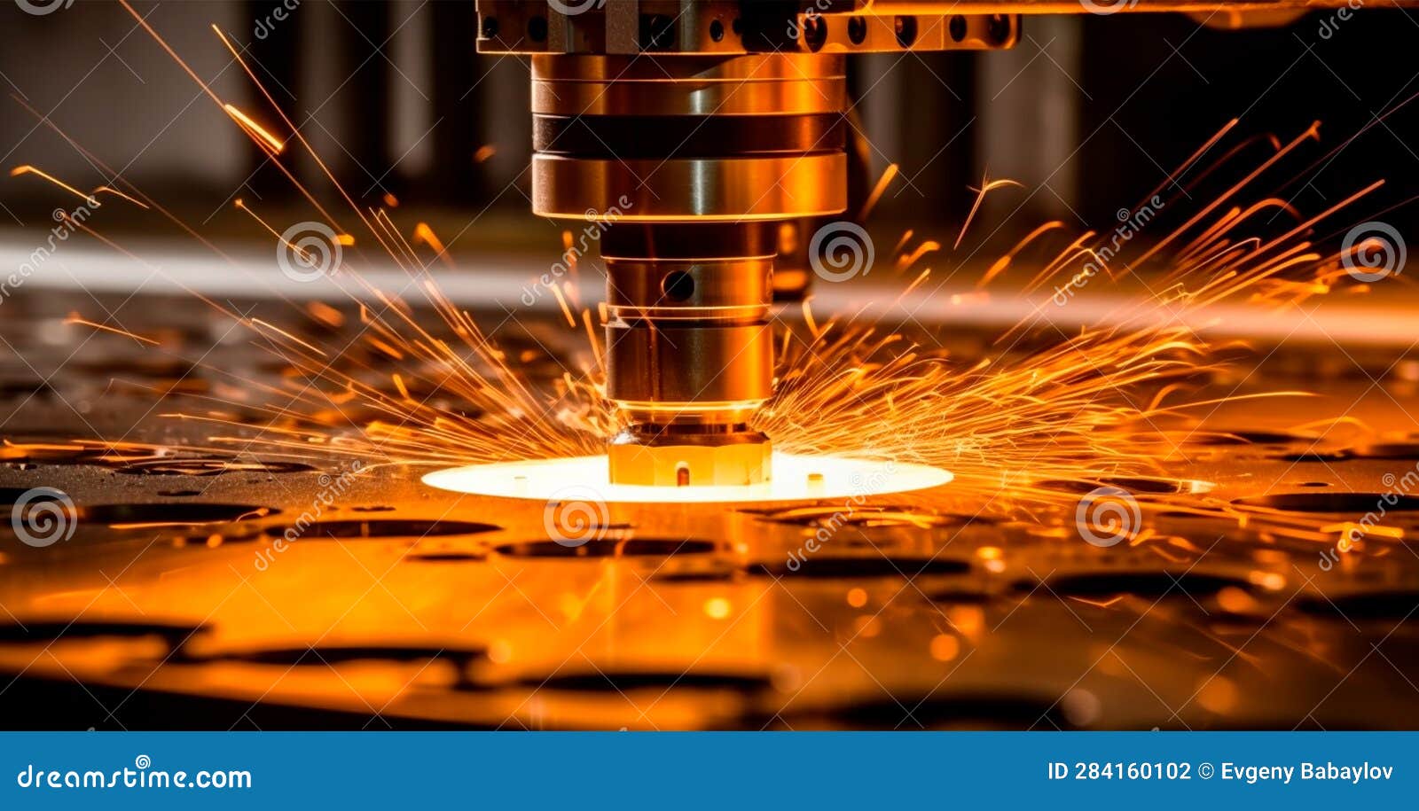 Industrial Laser Cutting Technology, Spark Flat Steel Sheet Fabrication