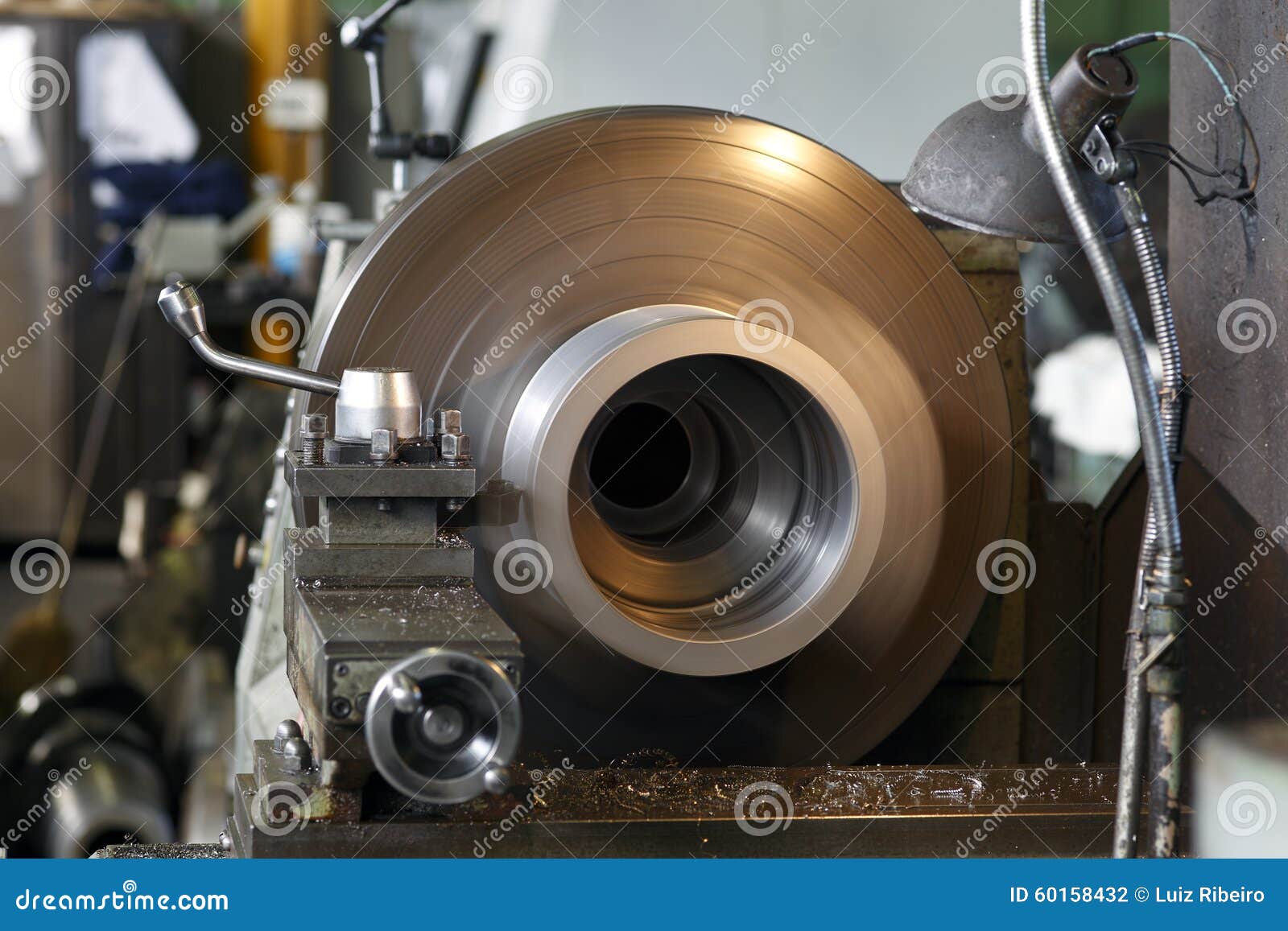 Industrial lathe editorial photography. Image of detail 60158432
