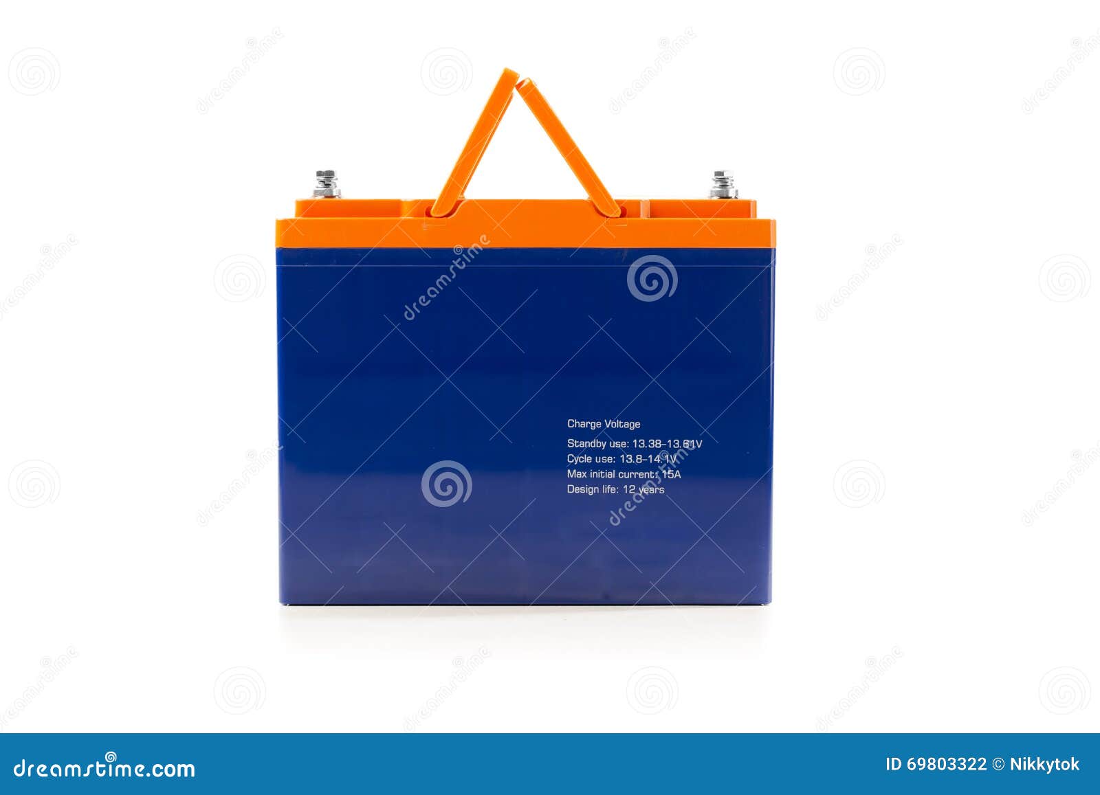 Industrial Lead Acid Battery on White Stock Photo Image of moto