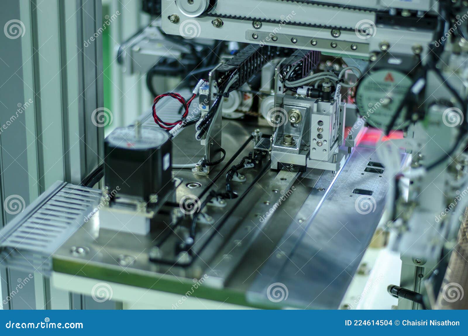 the industrial machine in the factory semiconductor industry