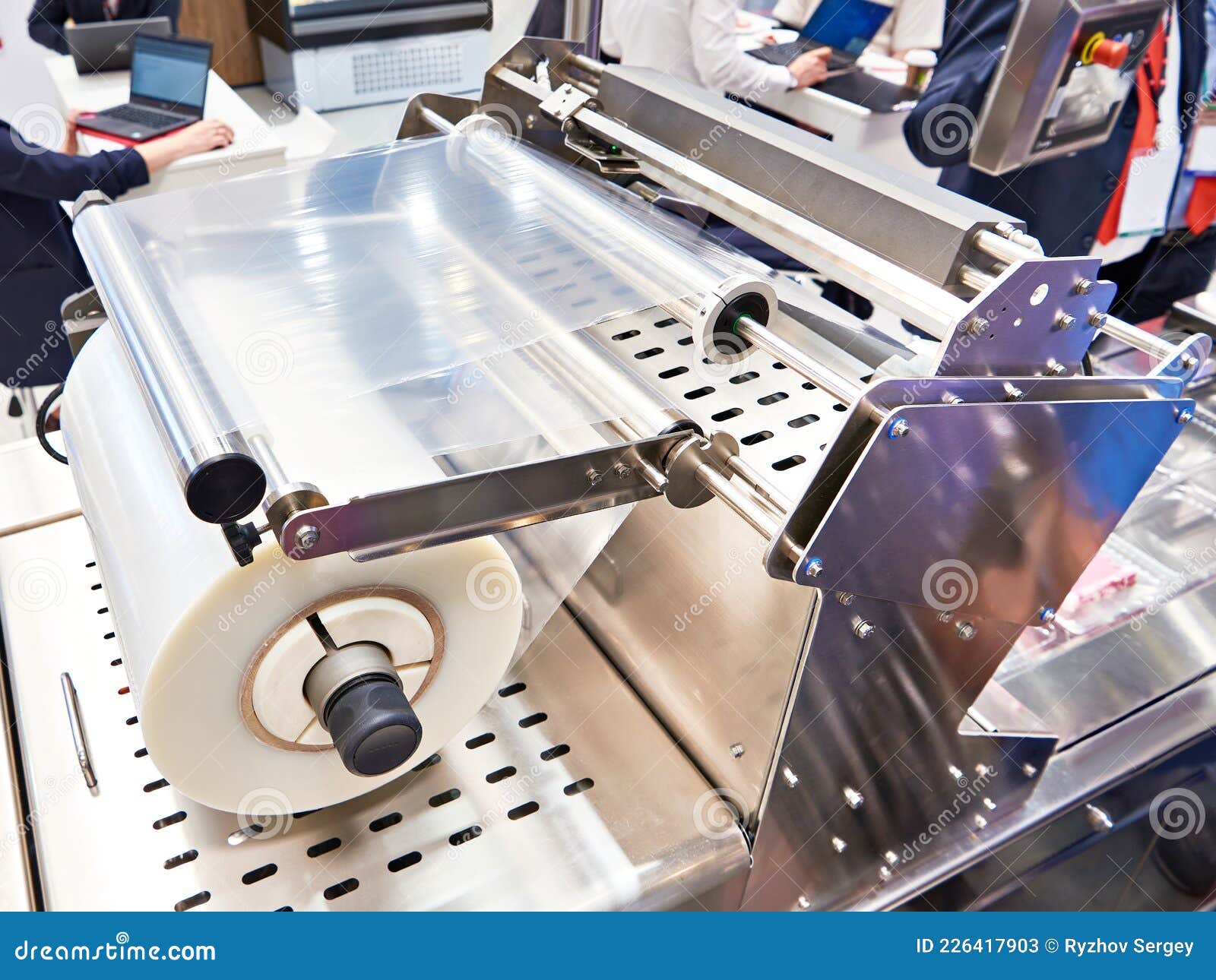 Industrial Machine for Packing in Food Production Stock Image Image of modern, automated