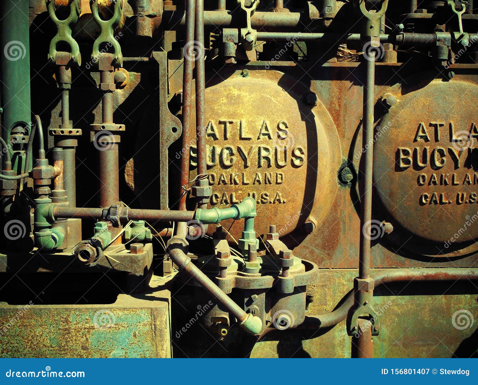 Retro Industrial Machinery/ Early 1900`s Editorial Photography Image