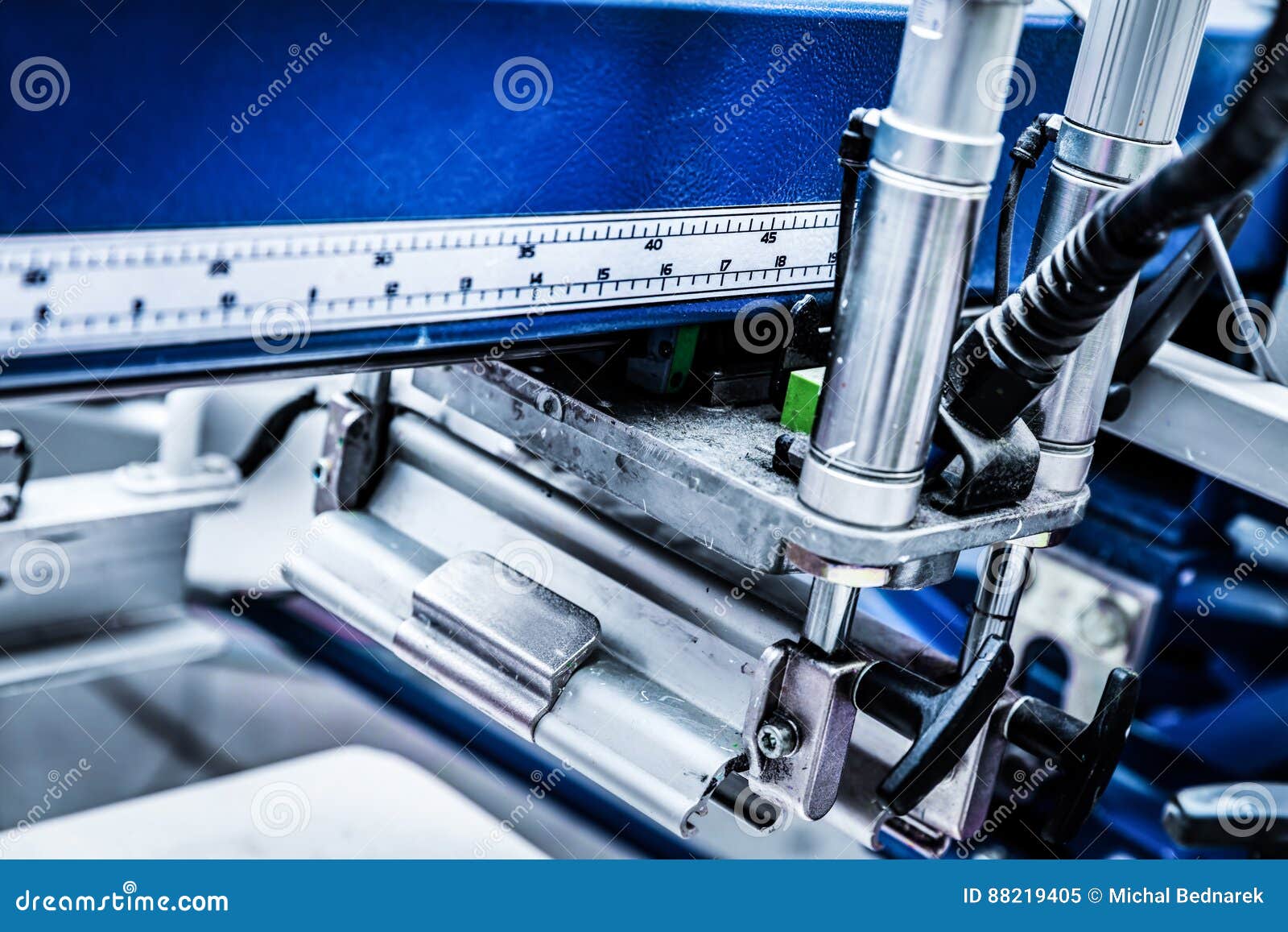 Industrial Metal Printing Machinery. Stock Image Image of machinery