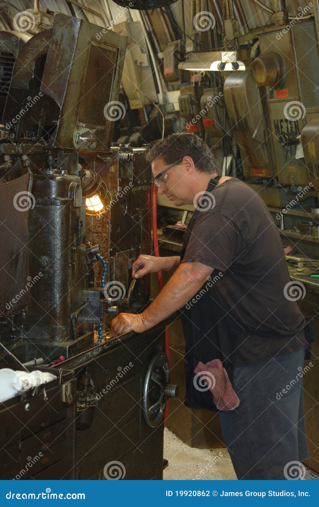 Industrial Metal Worker stock photo. Image of inspecting 19920862