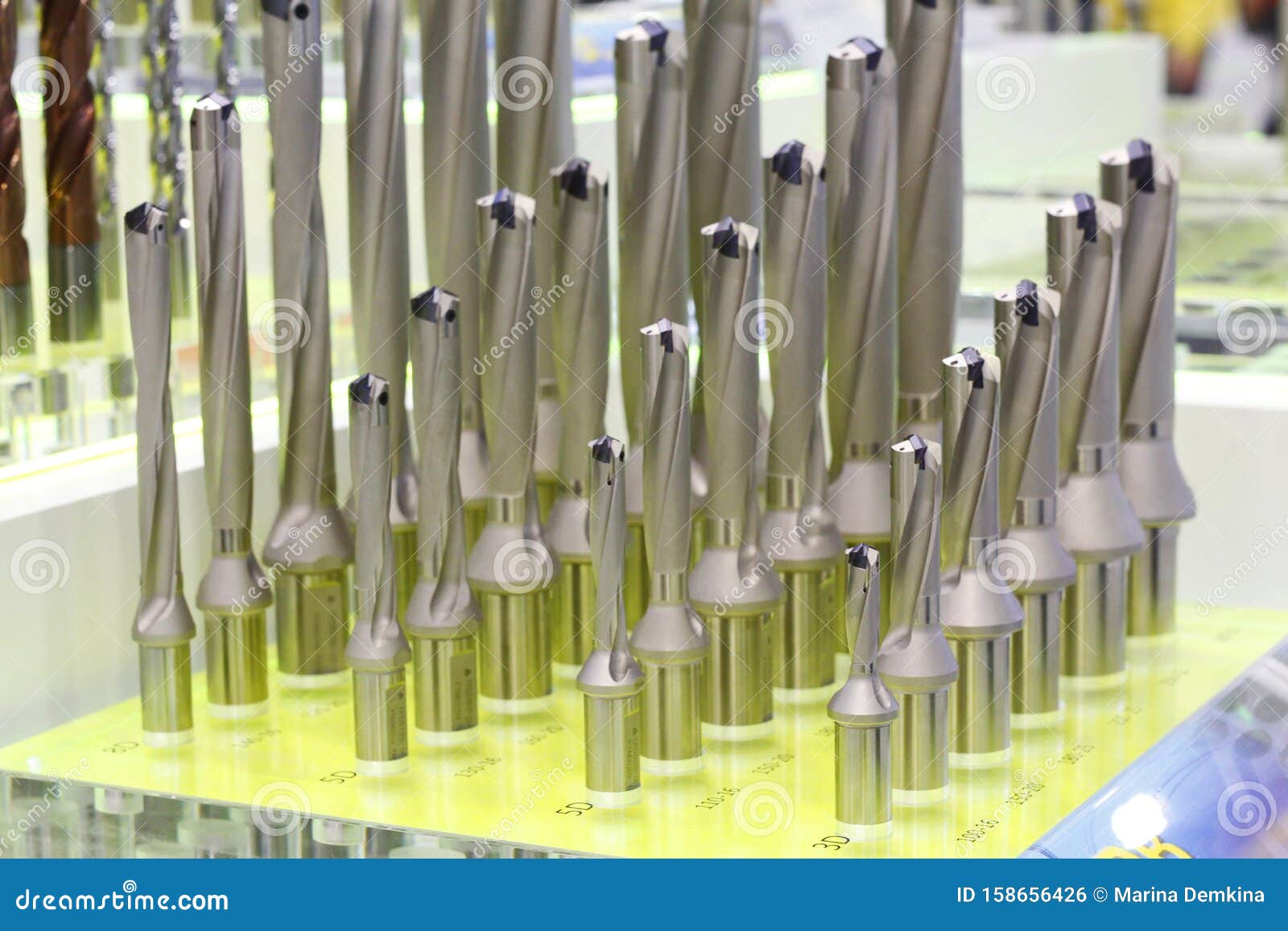 Industrial Milling Cutting Tool with Carbide Insert Stock Photo Image