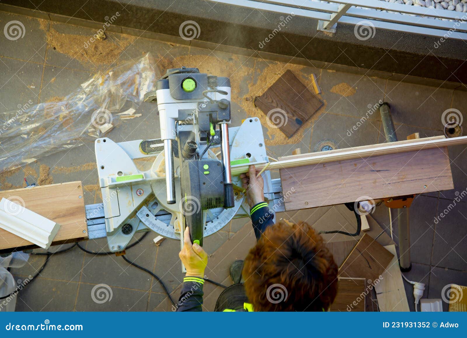 Industrial Miter Saw stock photo. Image of machine, circular 231931352