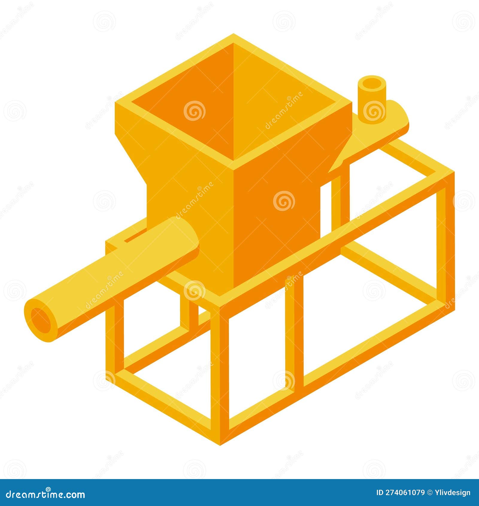 Industrial Mixer Icon Isometric Vector. Cement Machine Stock Vector ...