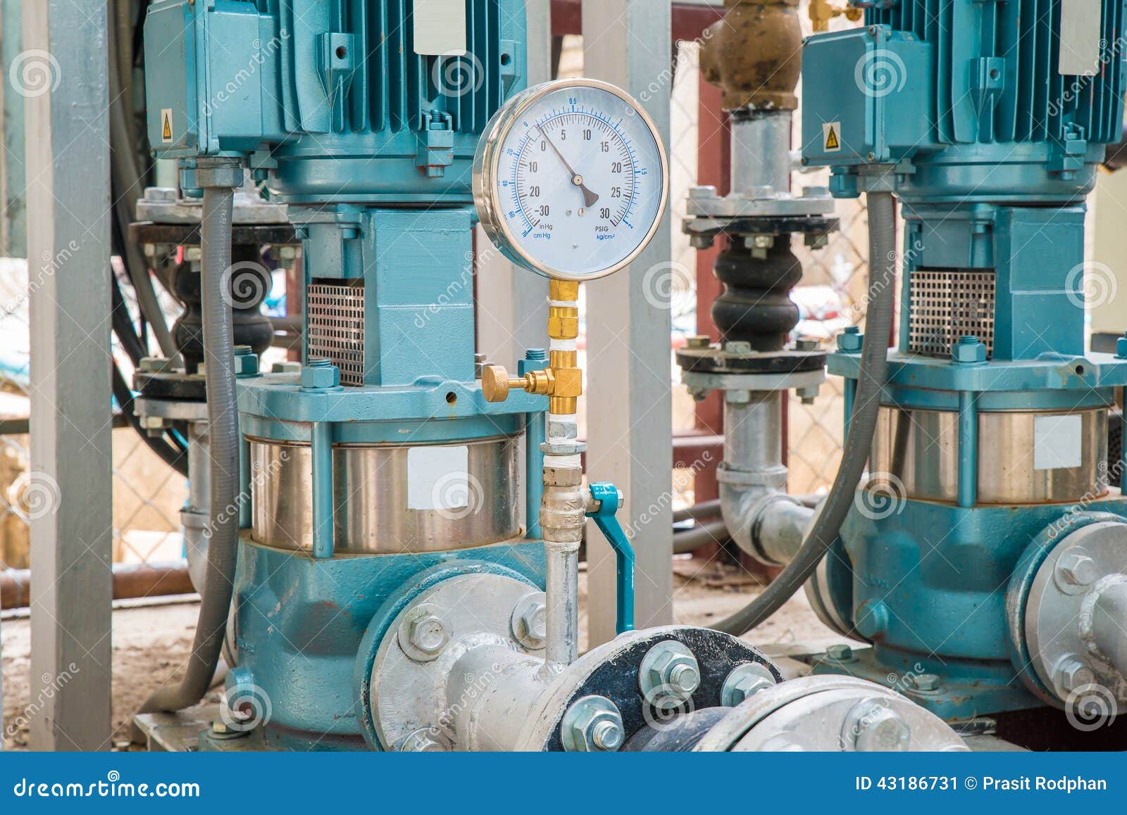 Industrial Motor Pump in Factory Stock Image Image of interior