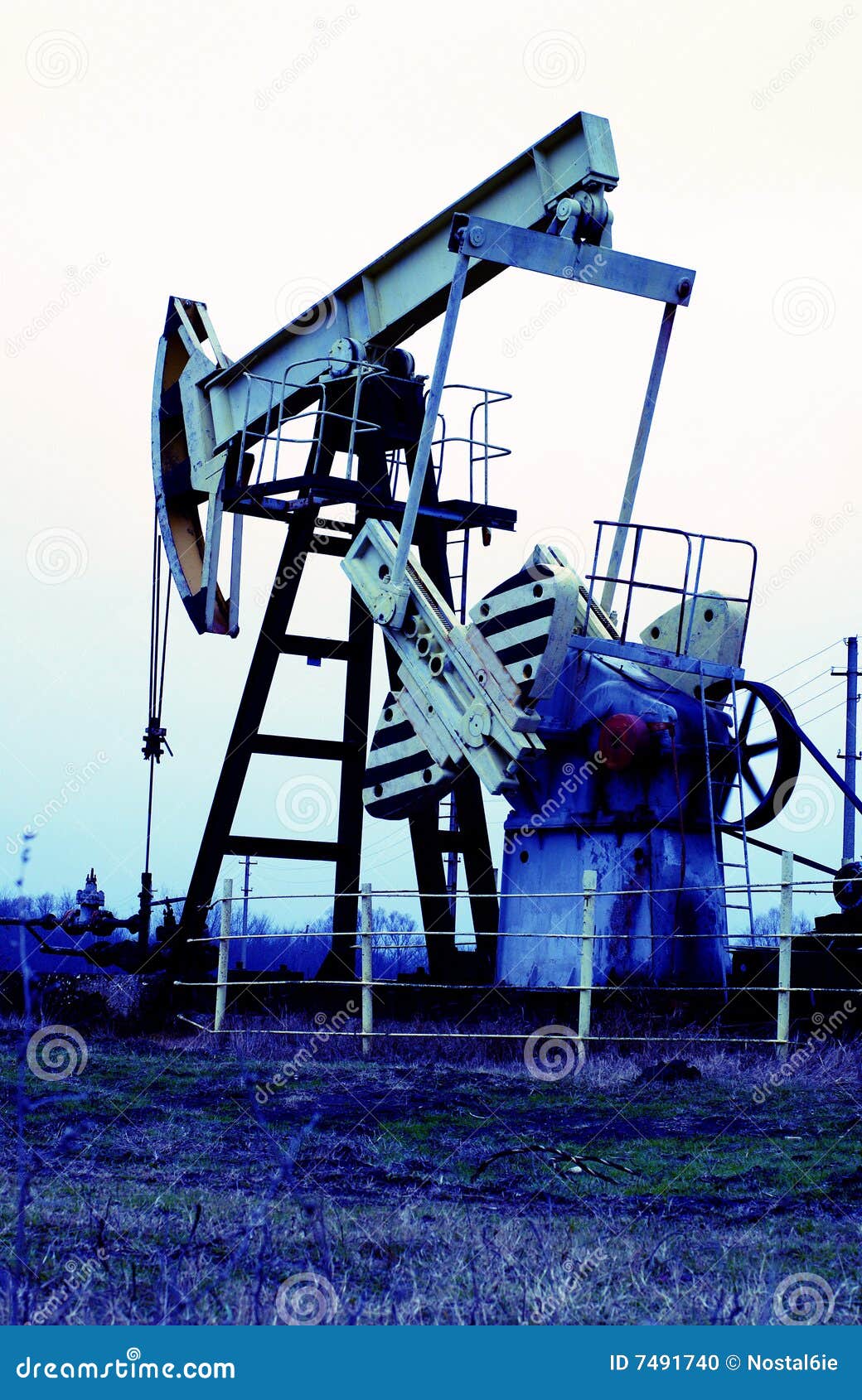 Industrial oil pump stock photo. Image of plant, derek 7491740
