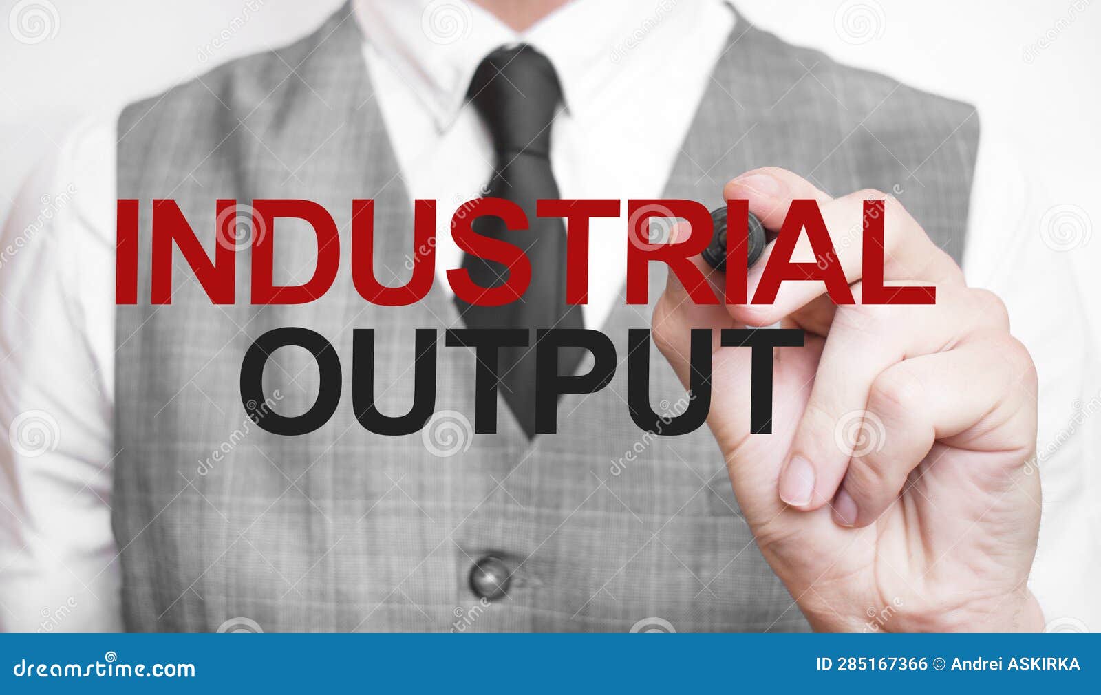 INDUSTRIAL OUTPUT Words Made with Marker and Hand Stock Photo Image of symbol, development