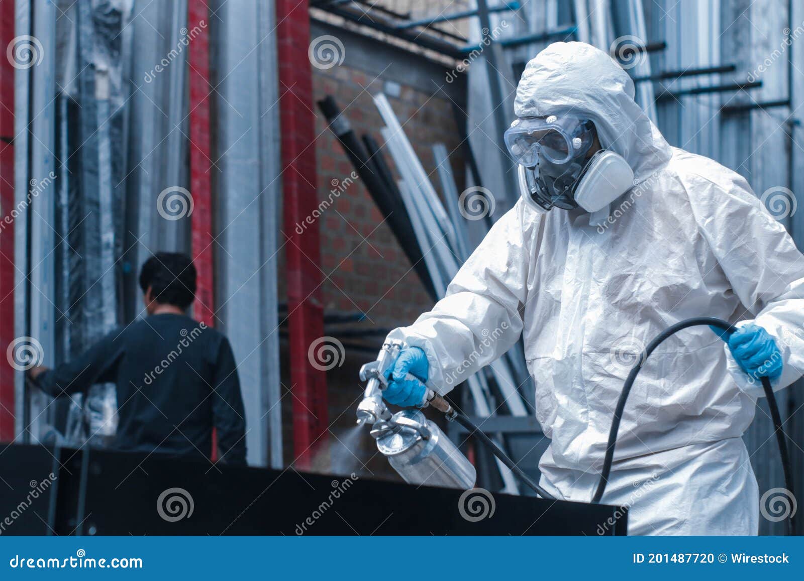 Industrial Painter Working in a Factory Editorial Image Image of