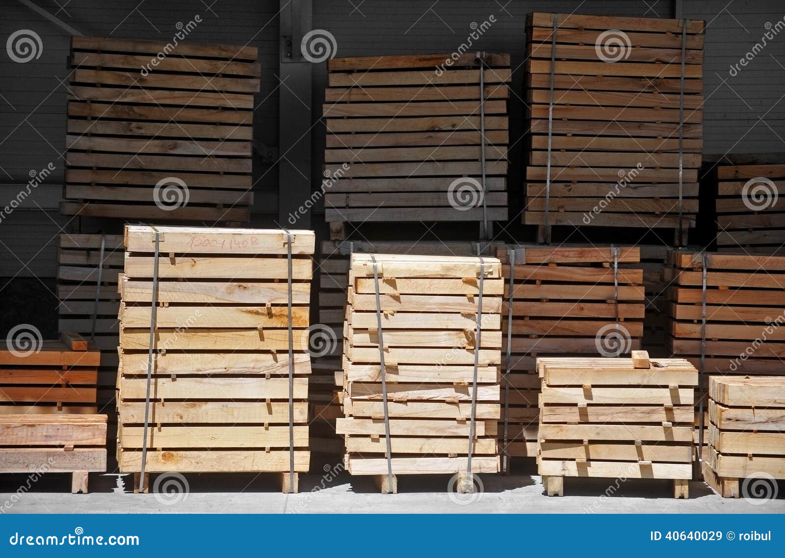 Industrial pallets stock image. Image of pallet, wooden 40640029