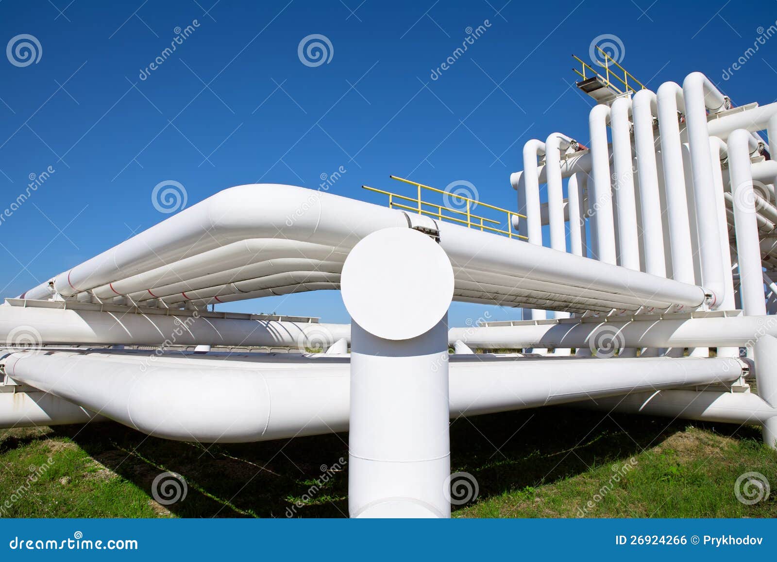 Industrial Pipe with Gas and Oil and Water Stock Photo Image of