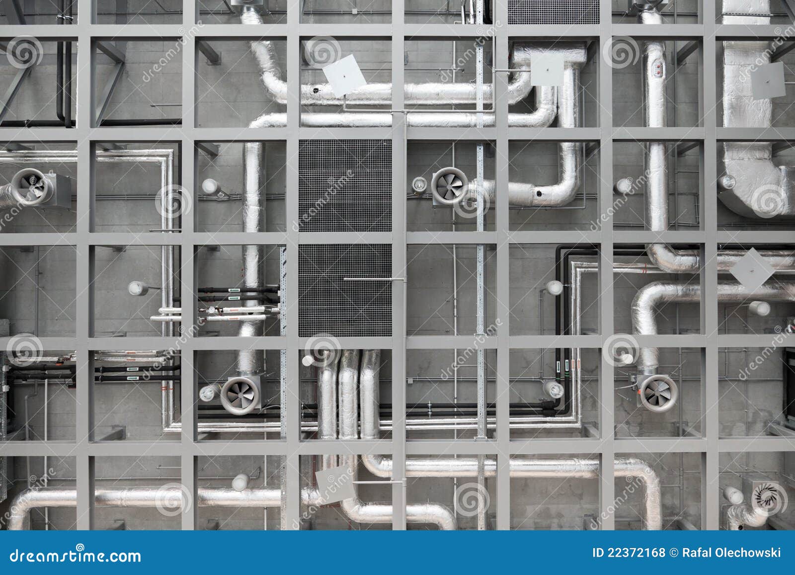 Industrial Pipes And Fans On Ceiling Royalty Free Stock Photos - Image ... Industrial Pipes And Fans On Ceiling Royalty Free Stock Photos - Image ...