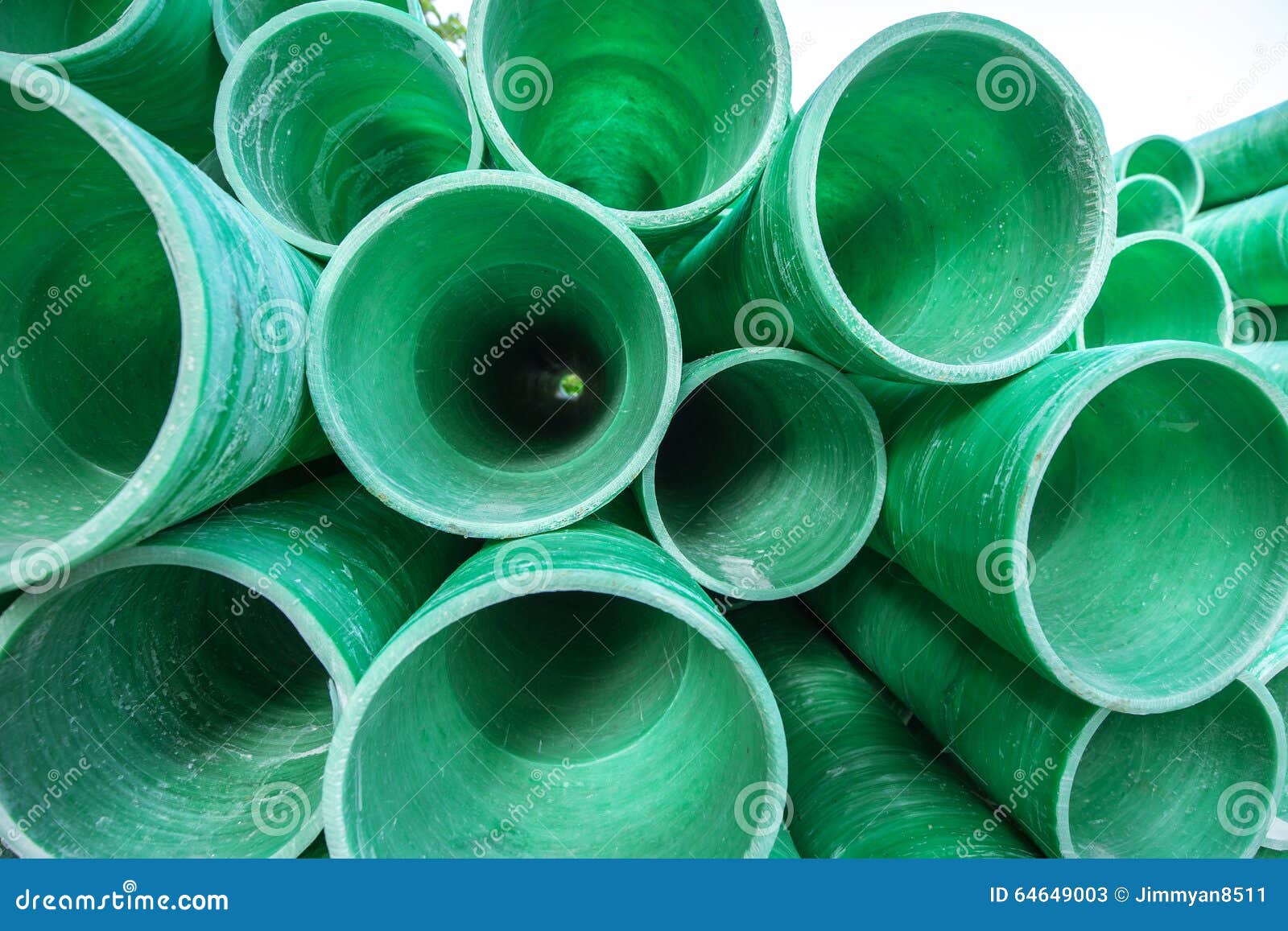 Industrial plastic pipe stock image. Image of construction 64649003