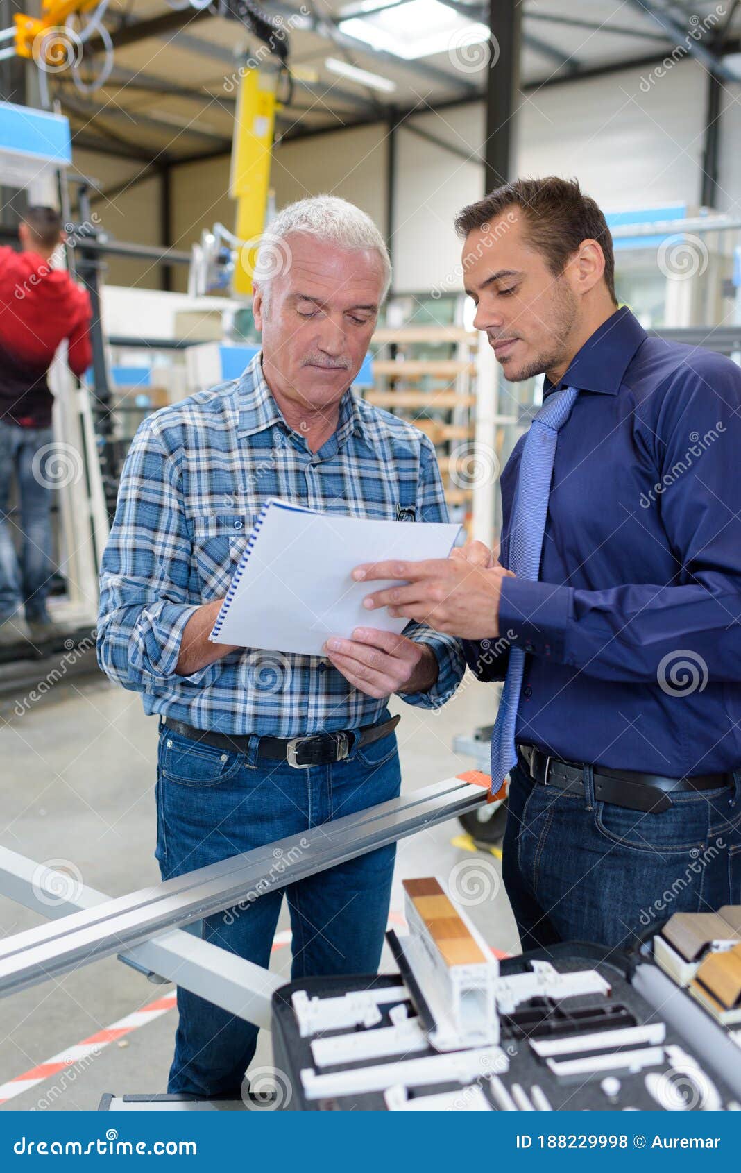 Industrial Production Manager Signing Document Stock Photo Image of