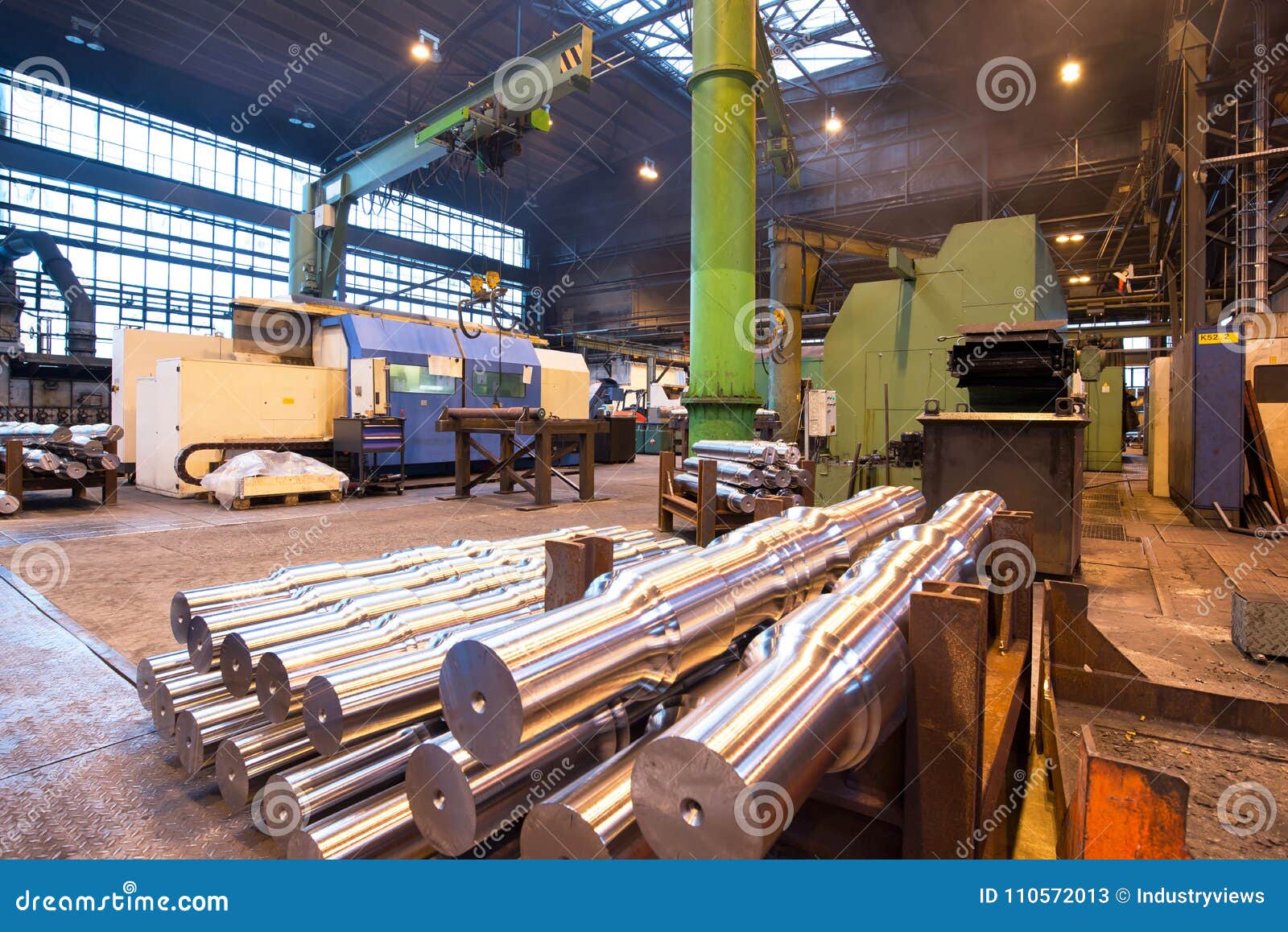 industrial production of shafts for heavy industry
