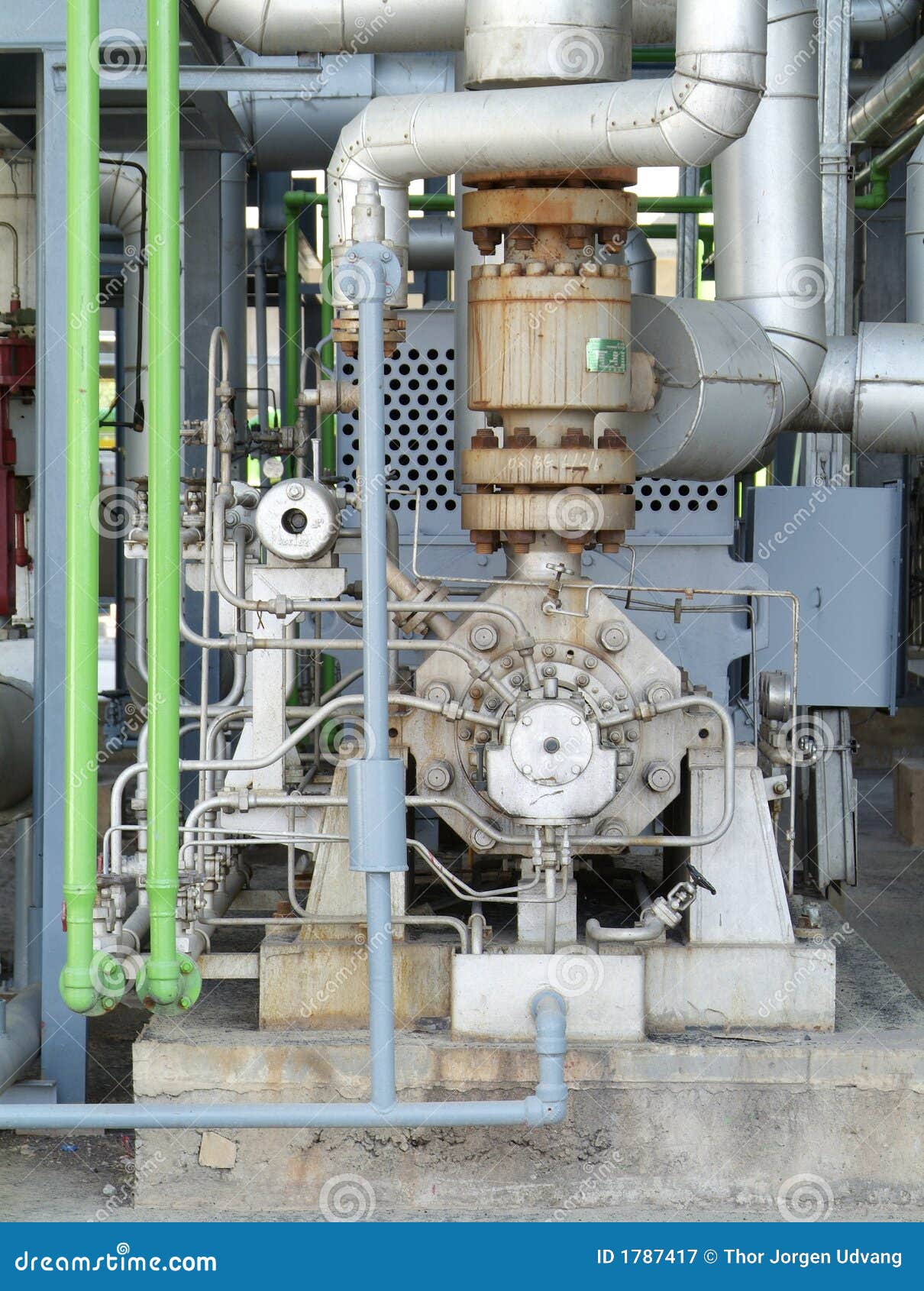 Industrial pump system stock image. Image of pressure 1787417