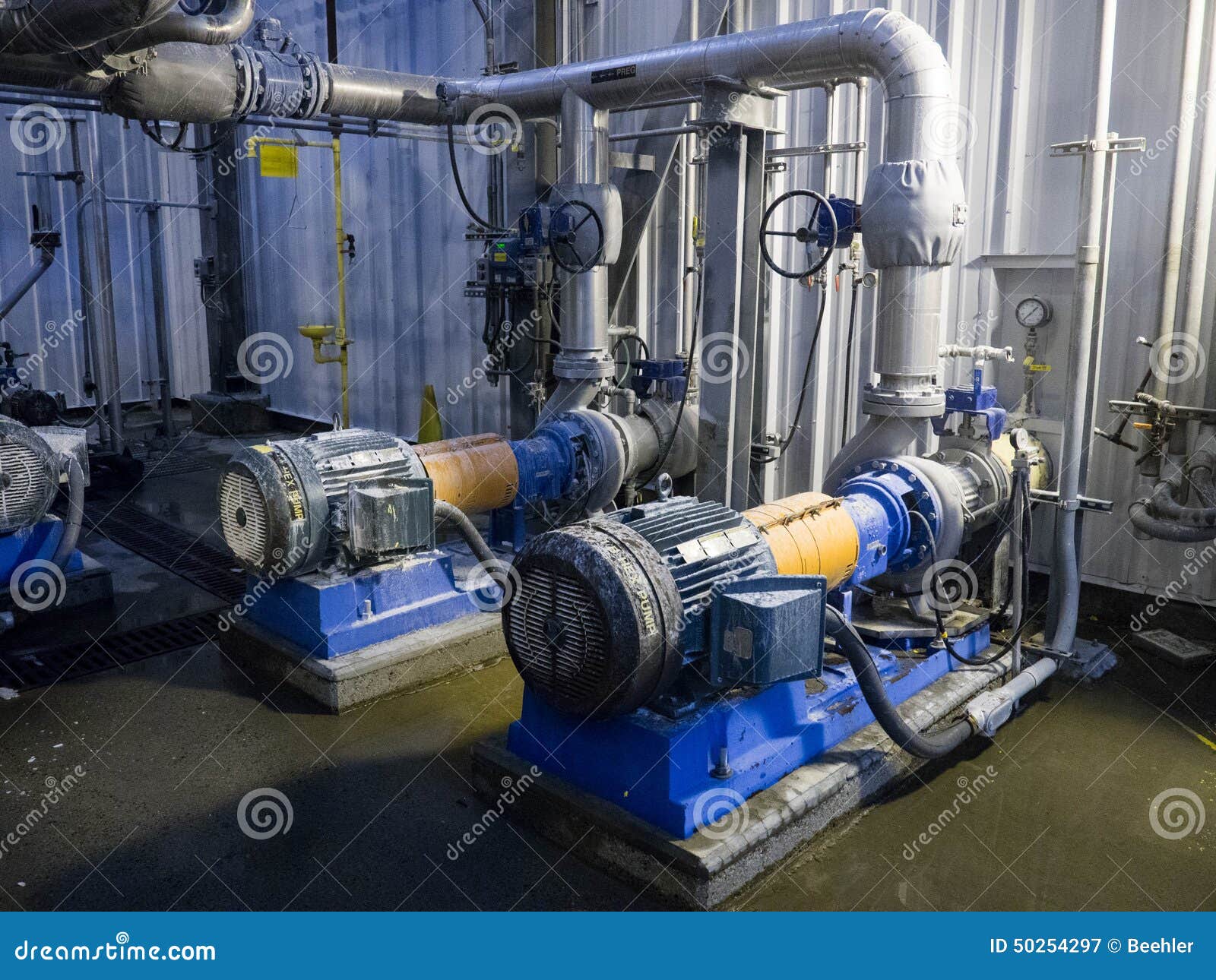 industrial pumps and pipes