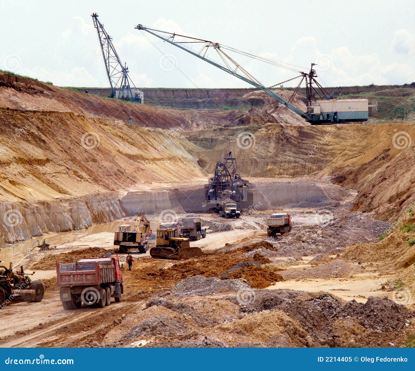 Industrial quarries stock image. Image of large, building 2214405