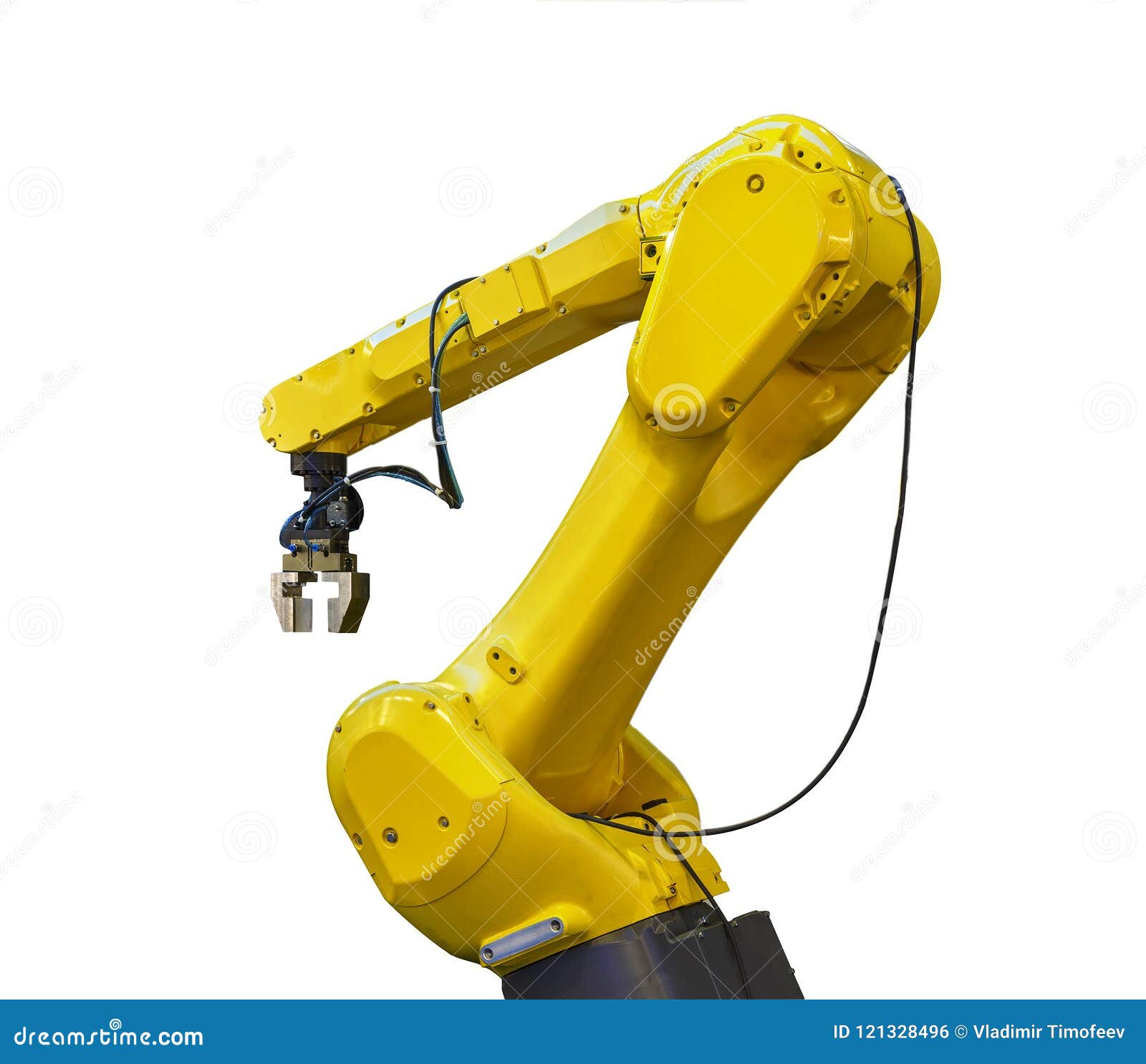 yellow robot arm