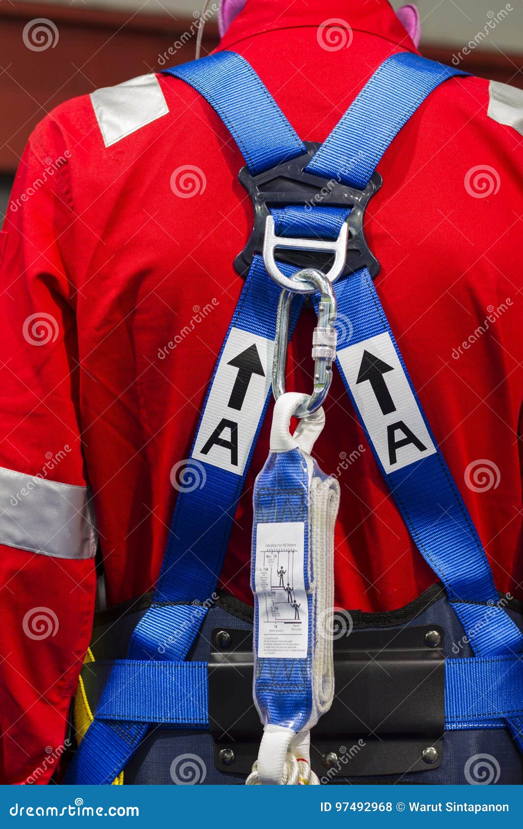 Industrial safety harness stock photo. Image of lift 97492968