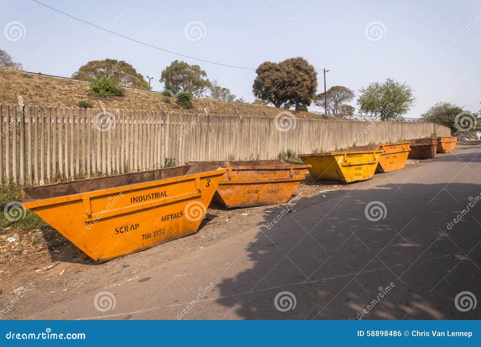 Industrial Scrap Metals Bins Stock Photo Image of scrapped, vintage