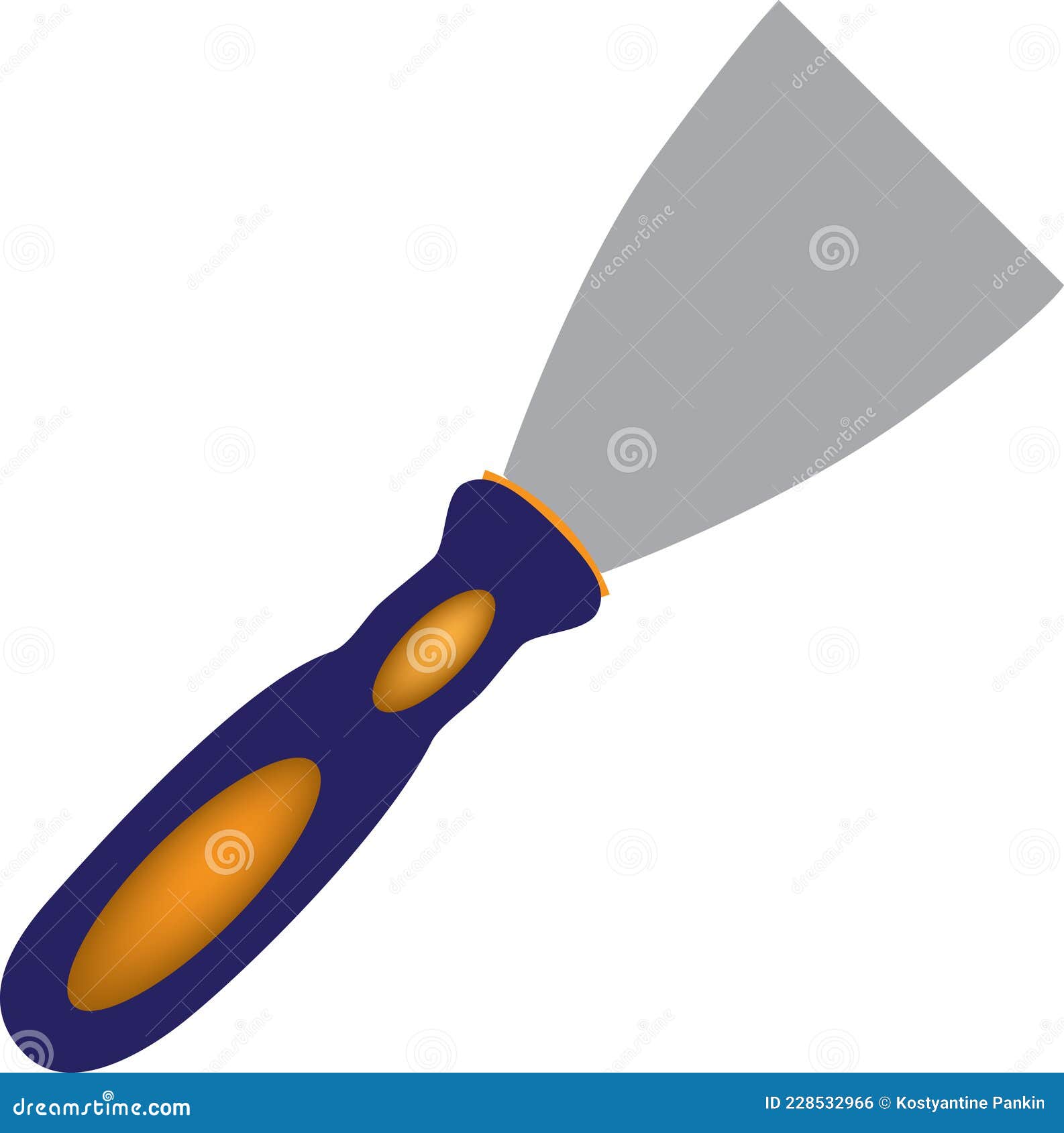 Industrial scraper stock vector. Illustration of stucco 228532966