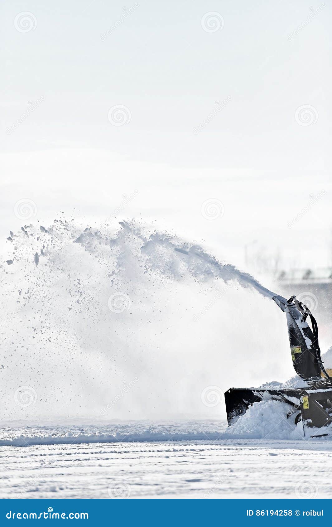 Industrial Snow Removal Machine Stock Photo Image of indutrial