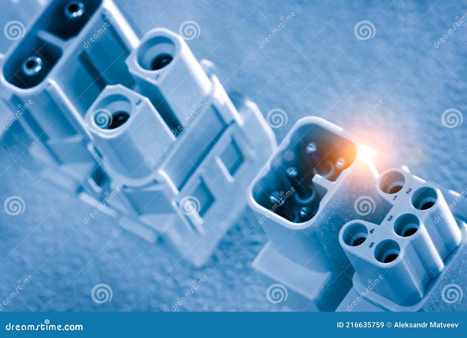 Industrial Socket. Industrial Electrical Outlet Stock Image Image of