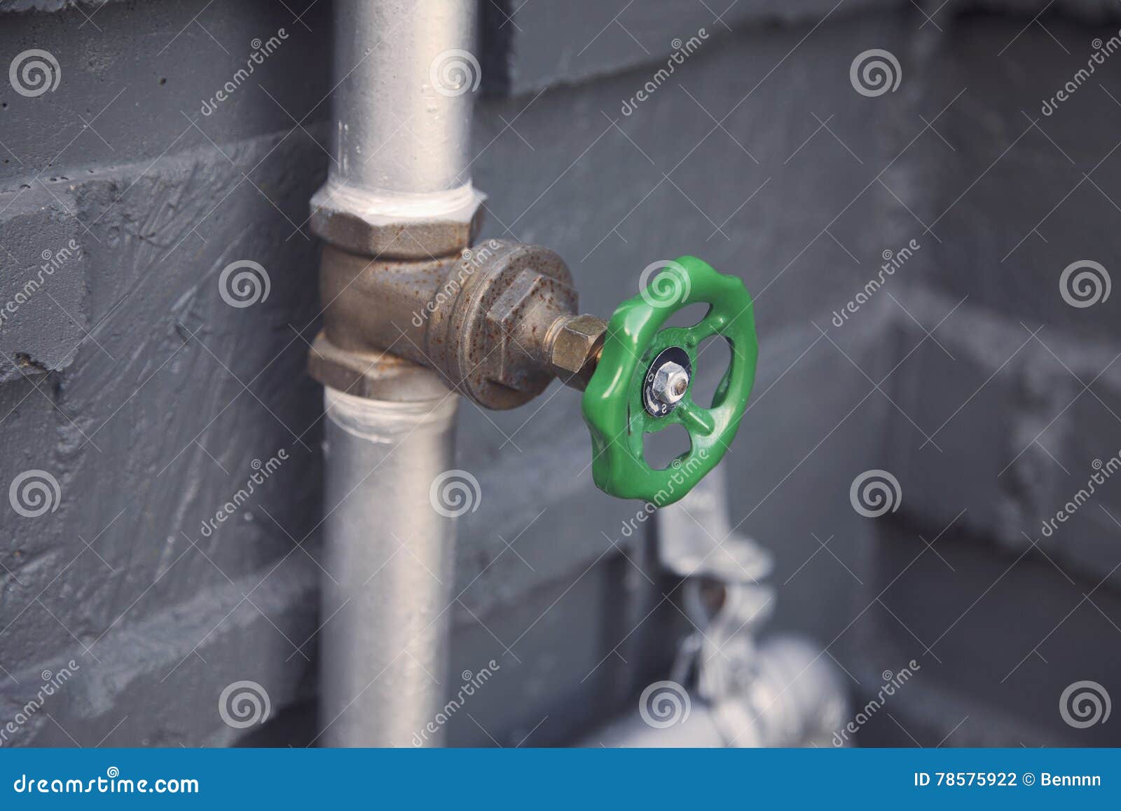 Pipe and valve stock photo. Image of plumb, rusty, pipe 78575922