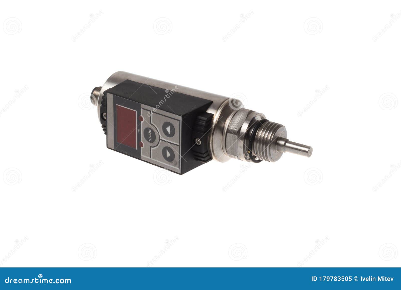 Industrial Temperature Sensor with Display. Thread Process Connection