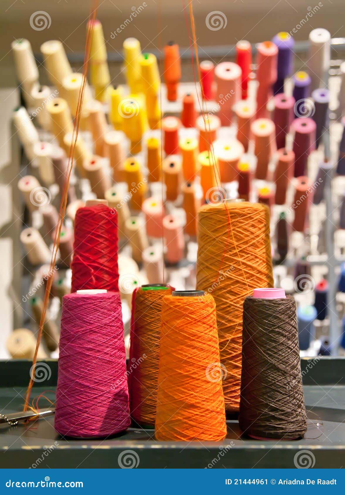 Industrial textile threads stock image. Image of multicolor 21444961