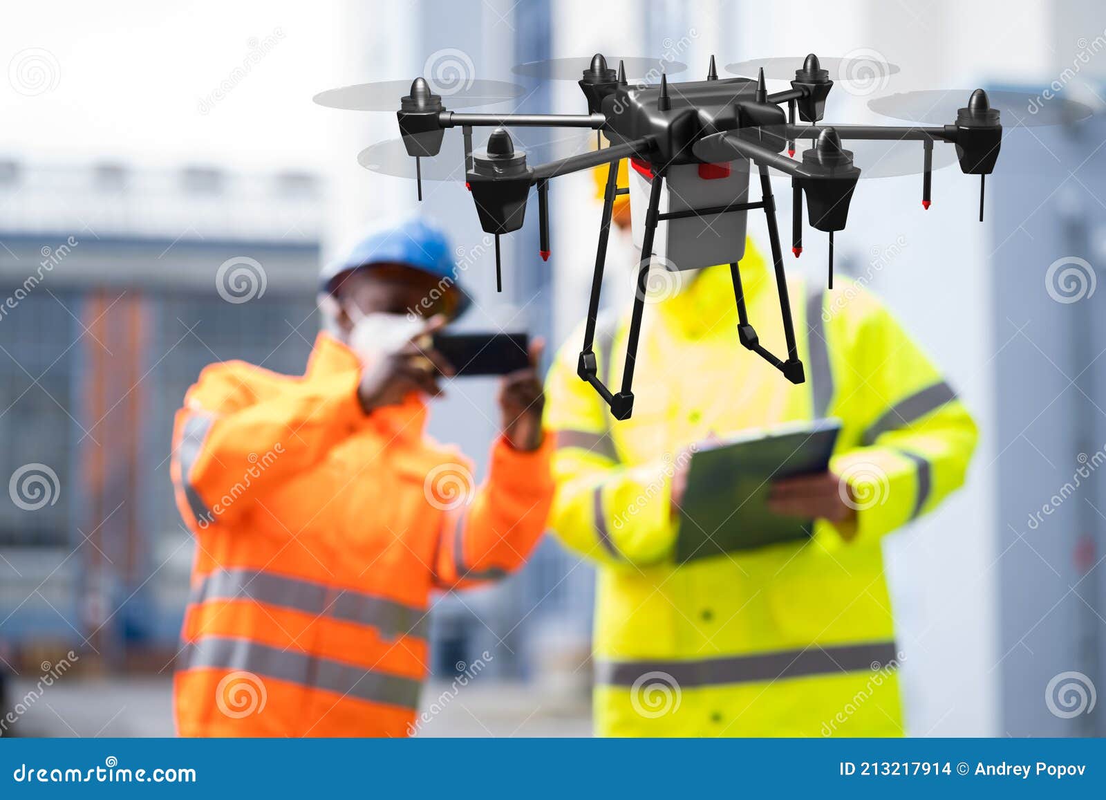 industrial unmanned drone survey and discovery