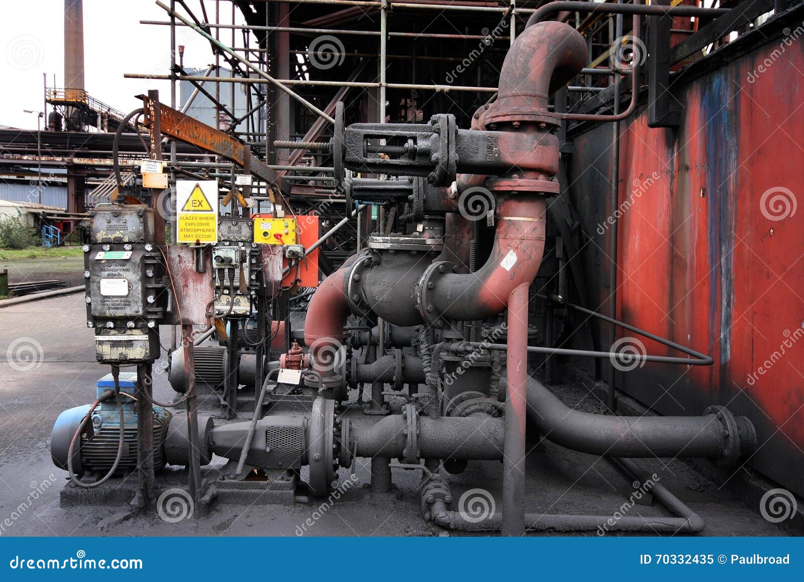 Industrial Valve and Pipework. Stock Image Image of wheel, turn 70332435