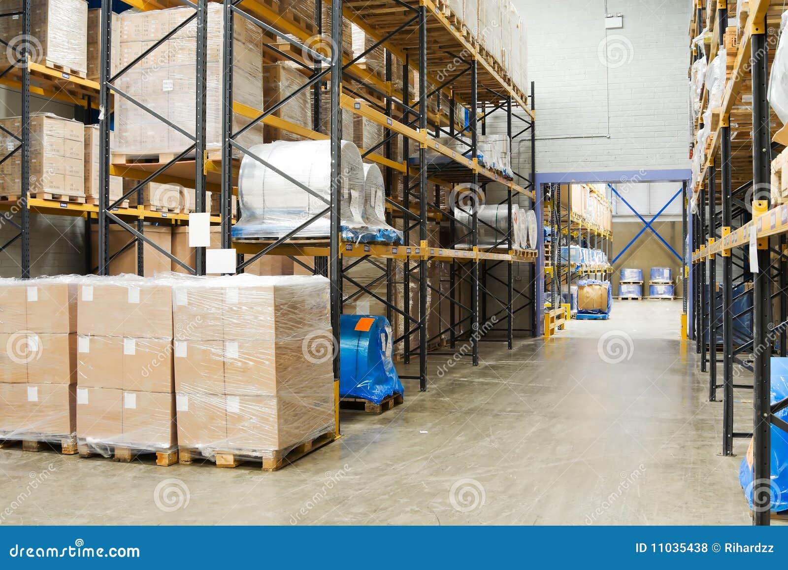 Industrial warehouse stock photo. Image of place, business 11035438